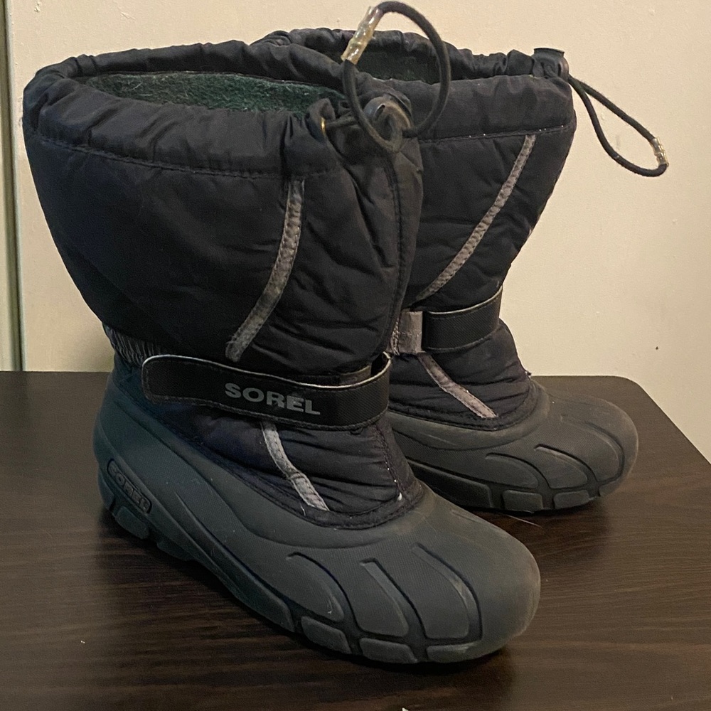 Sorel Kids Black Snow Boots